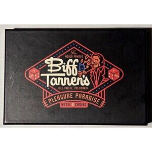 Back To The Future II Biff Tannen's Pleasure Paradise RARE Card & Poker Chip Set